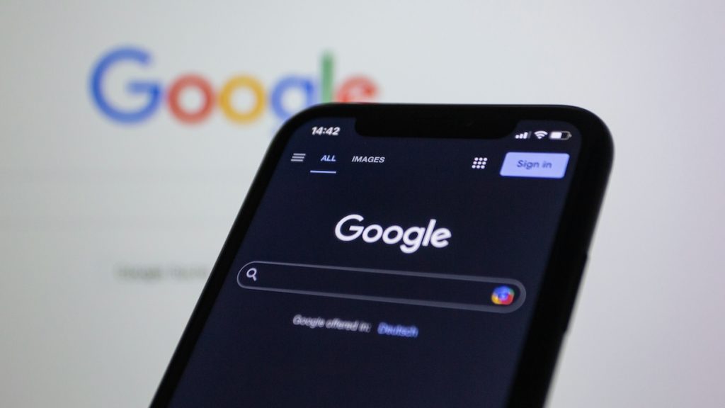 Google Search on mobile phone